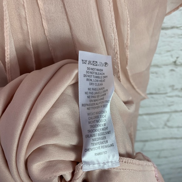 Adrianna Papell Tiered Chiffon One Shoulder Gown 0 - Picture 9 of 11